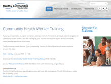 Tablet Screenshot of hcwcommunityhealthworker.org